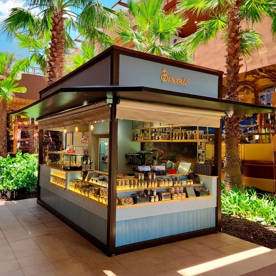 Quiosque Biscoite Metálico